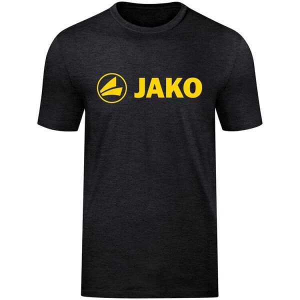 Jako T-Shirt Promo (2021) 6160-505 schwarz meliert/citro Gr. 3XL