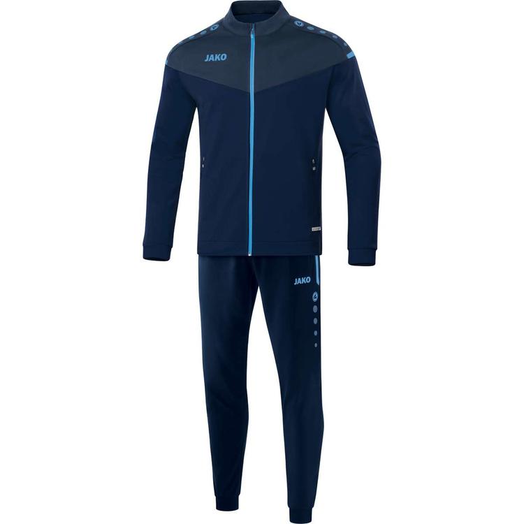 jako trainingsanzug polyester champ 20 marine darkblue skyblue m9120 95 gr 116