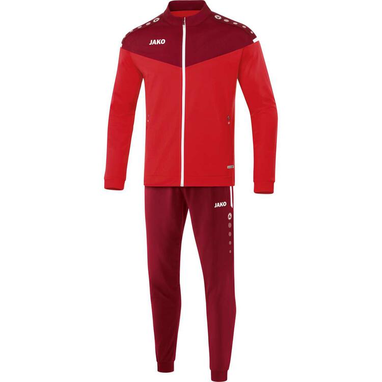 jako trainingsanzug polyester champ 20 rot weinrot m9120 01 gr 116