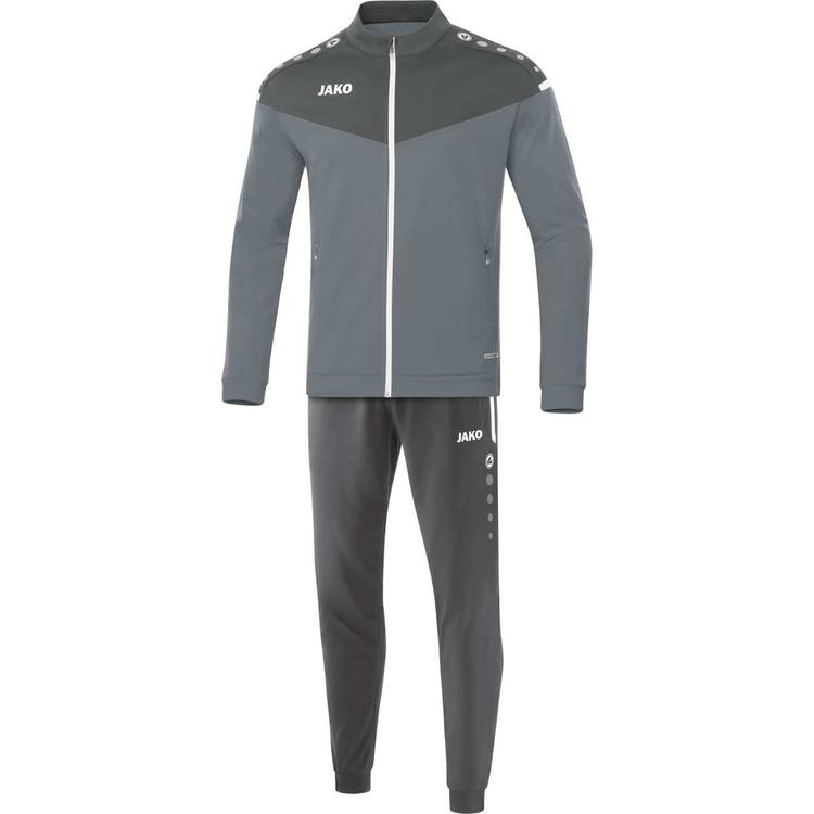 jako trainingsanzug polyester champ 20 steingrau anthra light m9120 40 gr 116