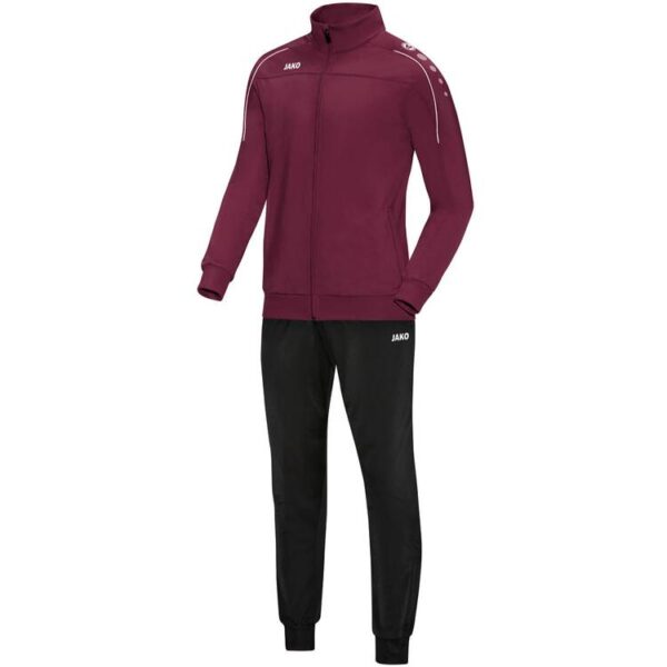 Jako Trainingsanzug Polyester Classico maroon M9150 14 Gr. 164