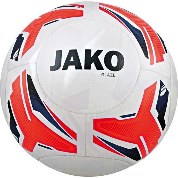 Jako Trainingsball Glaze 2369-00 wei?/flame/navy Gr. 5