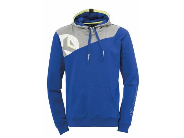 Kempa CORE 2.0 HOODY royal/dark grau melange 116