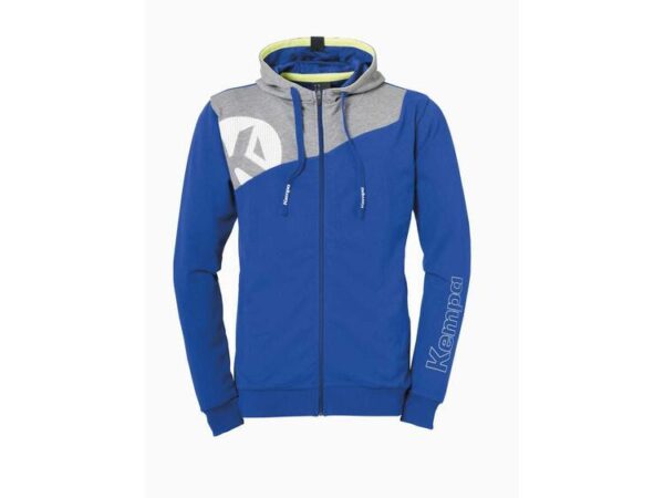 Kempa CORE 2.0 KAPUZENJACKE HERREN royal/dark grau melange 116