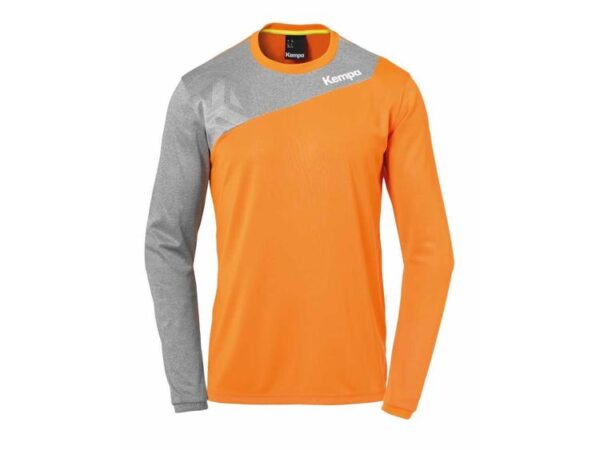 Kempa CORE 2.0 LANGARMSHIRT fresh orange/dark grau me 200224209 Gr. S