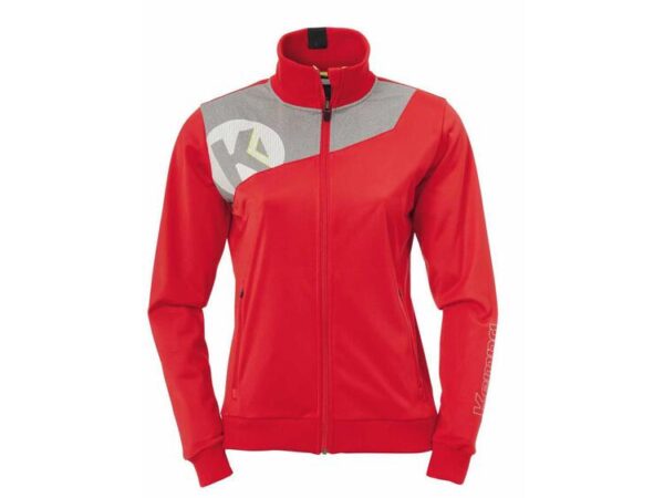 Kempa CORE 2.0 POLY JACKE WOMEN rot/dark grau melange L