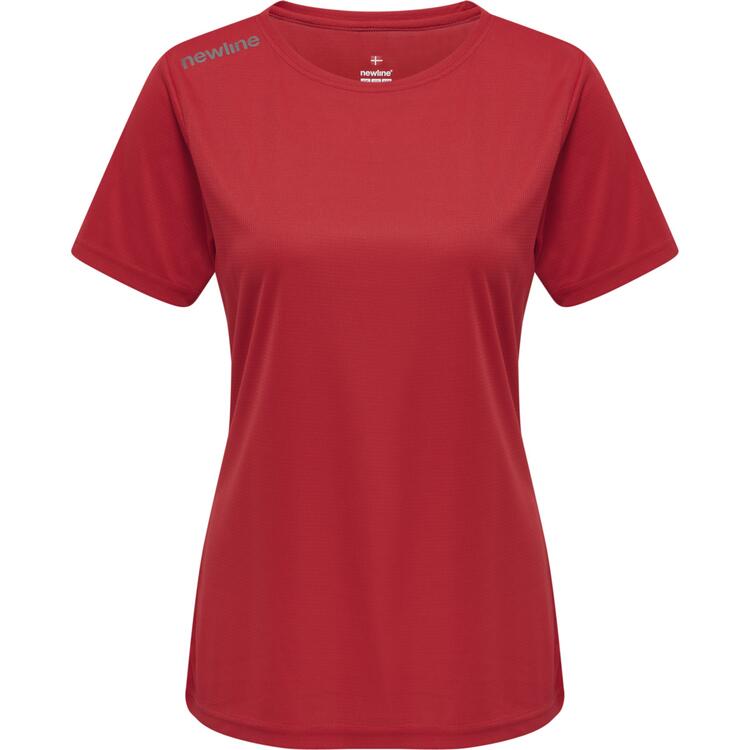 newline core damen laufshirt s s 500100 tango red