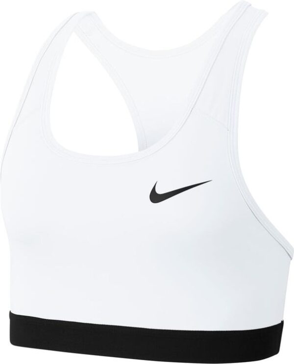 Nike Damen Sport BH Swoosh Medium-Support WHITE/BLACK/BLACK...