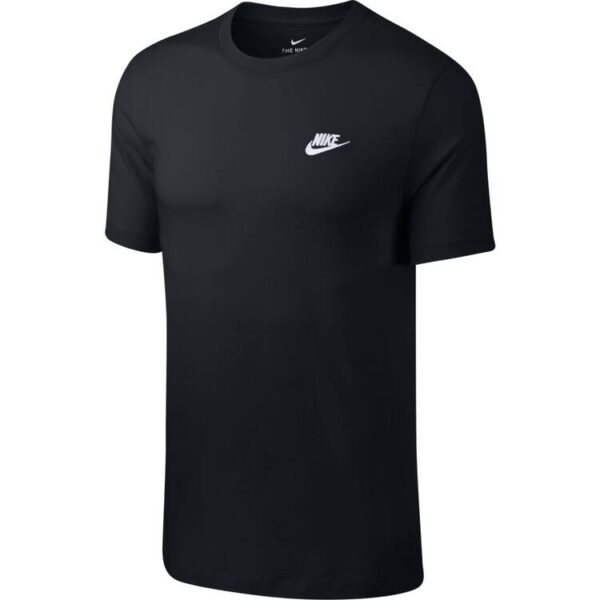 NIKE Sportswear Club T-Shirt Herren BLACK/WHITE AR4997-13 Gr. S