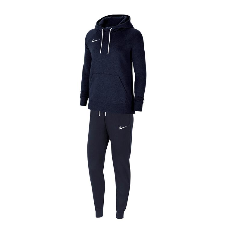 nike team club 20 trainingsanzug damen mit hoody farbe obsidian obsidian gr l