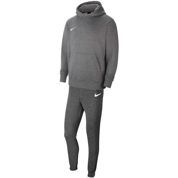 nike team club 20 trainingsanzug kinder mit hoody farbe charcoal heather charcoal heather gr xl 158 170