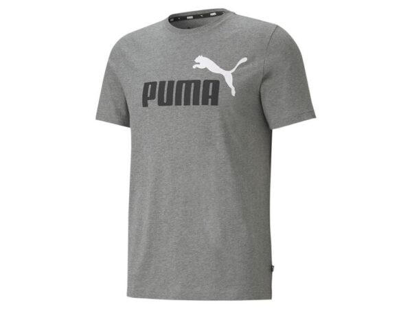 Puma ESS+ 2 Col Logo Tee 586759 Medium Gray Heather - Gr. L