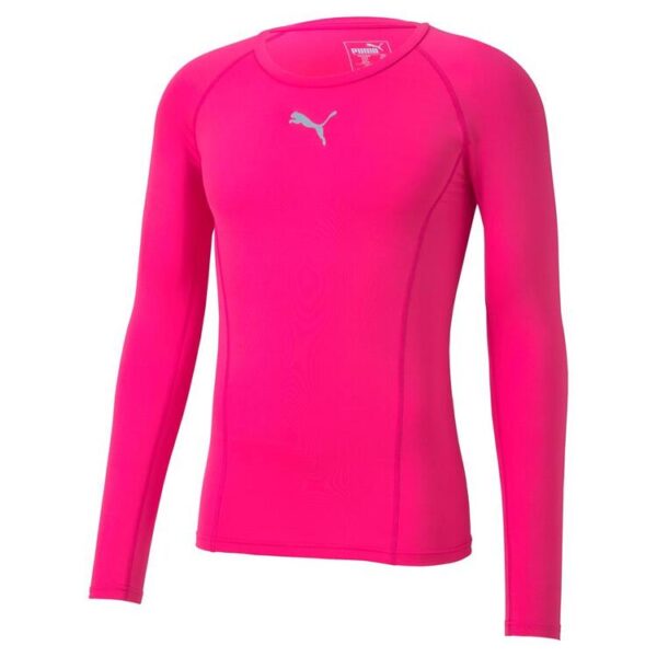 Puma LIGA Baselayer Tee LS 655920 Fluo Pink - Gr. XXL