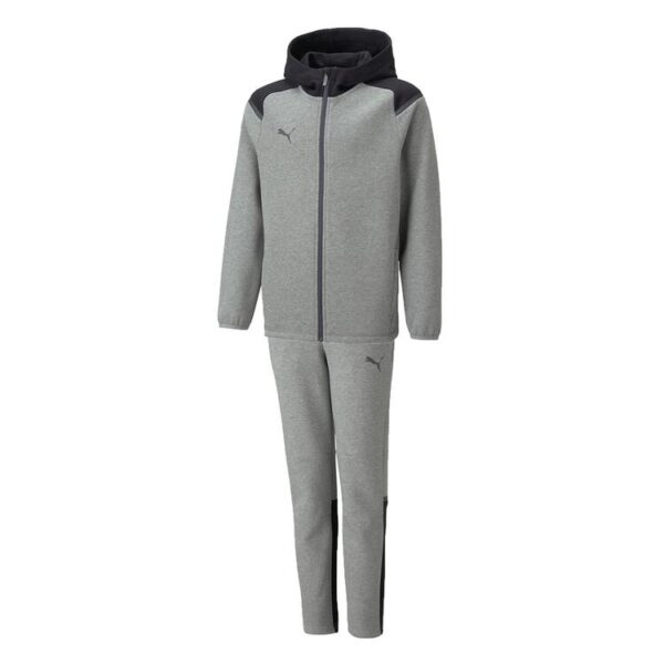 Puma teamCup Casuals Hoody Anzug Kinder - Farbe: Medium Gray...