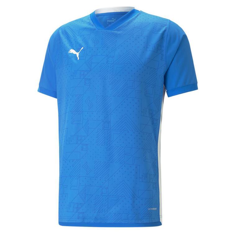 puma teamcup jersey 705370 electric blue lemonade gr l