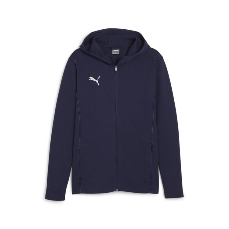 puma teamfinal casuals hooded jkt 658528 puma navy puma silver gr l