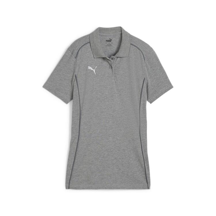 puma teamfinal casuals polo wmn 658537 medium gray heather puma silver gr l