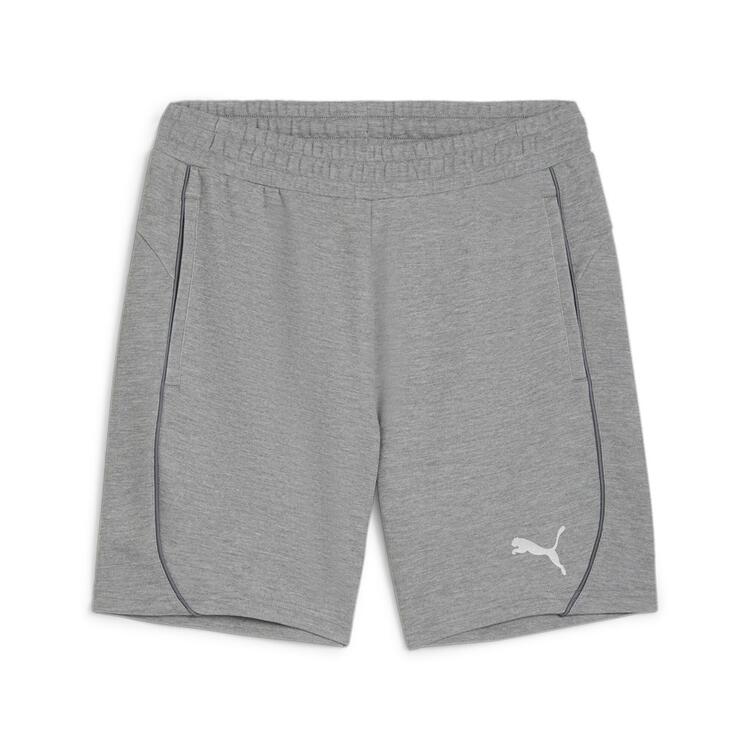 puma teamfinal casuals shorts 658538 medium gray heather puma silver gr l