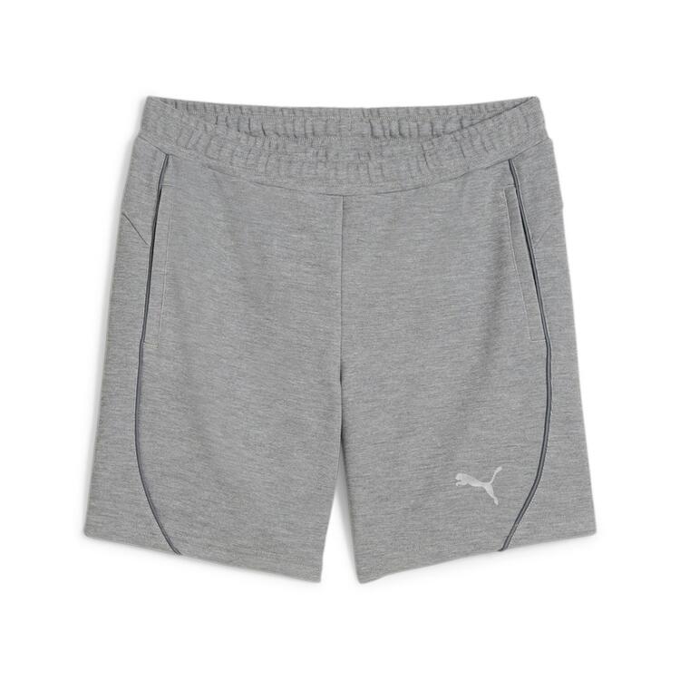 puma teamfinal casuals shorts wmn 658541 medium gray heather puma silver gr l