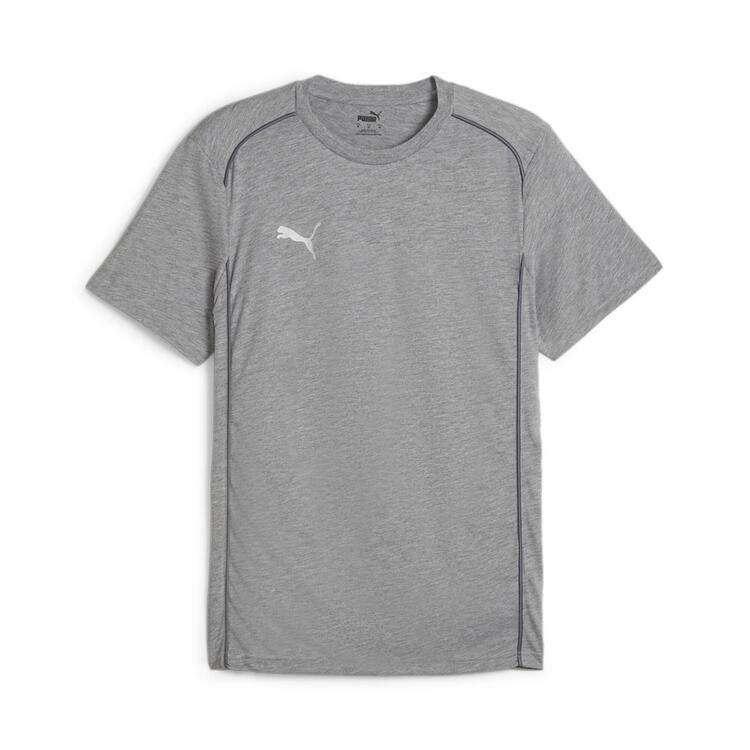 puma teamfinal casuals tee 658544 medium gray heather puma silver gr m