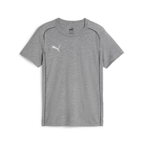 Puma teamFINAL Casuals Tee Jr 658545 Medium Gray Heather-PUMA...