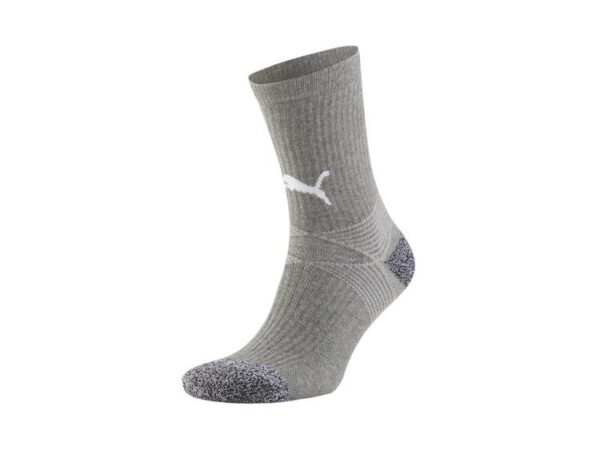 Puma teamLIGA Training Socks 657270 Medium Gray Heather-Puma White...