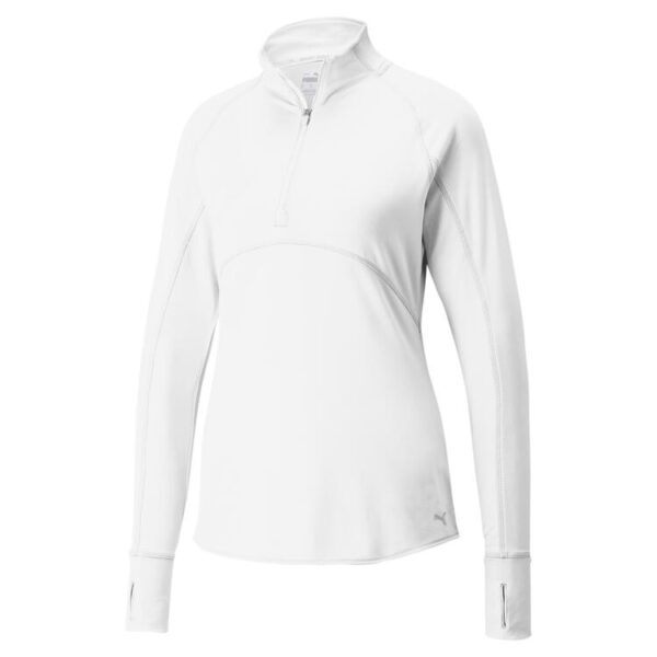 Puma W Gamer 1/4 Zip 533007 Bright White - Gr. L