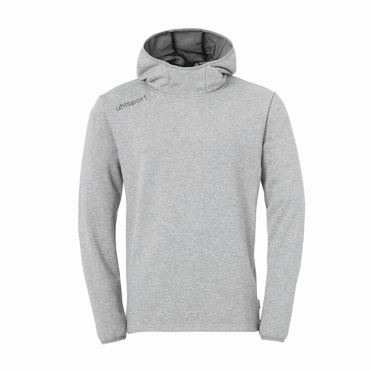 uhlsport essential hoodie dark grau melange