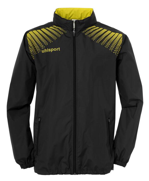 uhlsport goal regenjacke schwarz limonengelb