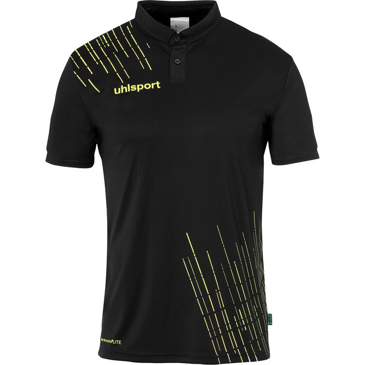 uhlsport score 26 poly polo 100527407 schwarz limonengelb gr l