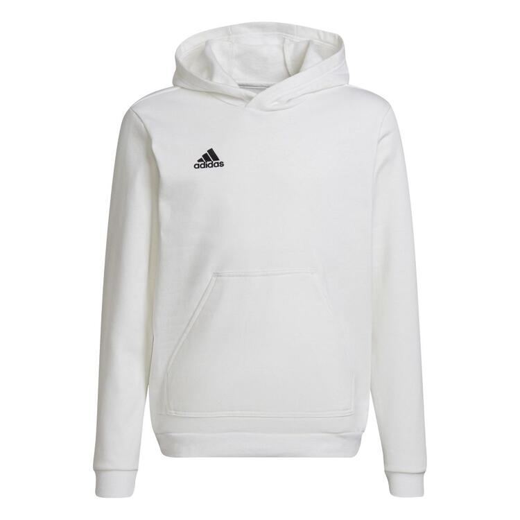 adidas entrada 22 hoody kinder hg6303 white black 116