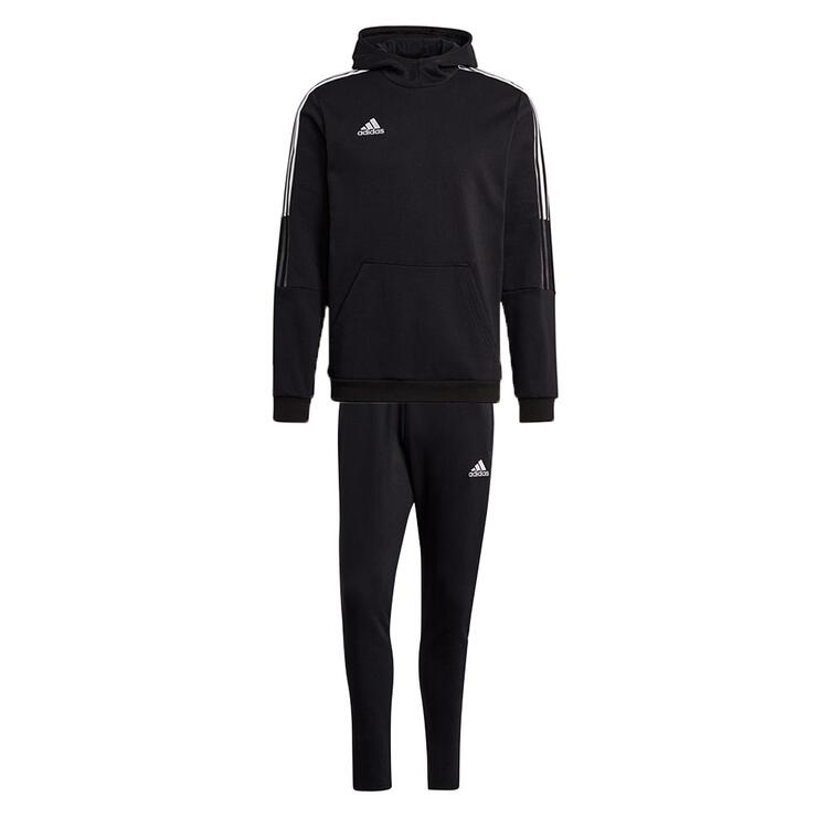 adidas tiro 21 sweat trainingsanzug herren mit hoody farbe black black gr s