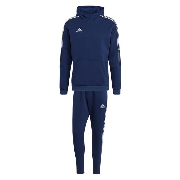 adidas tiro 21 sweat trainingsanzug herren mit hoody farbe navy blue navy blue gr s