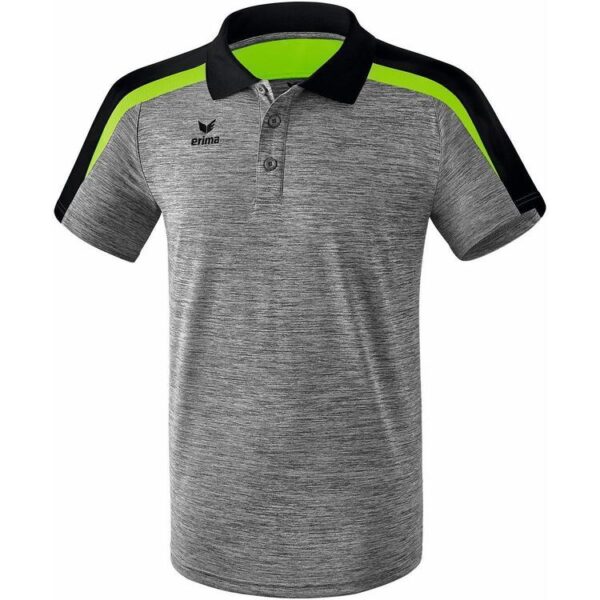 Erima Liga 2.0 Poloshirt grau melange/schwarz/green gecko 1111827...