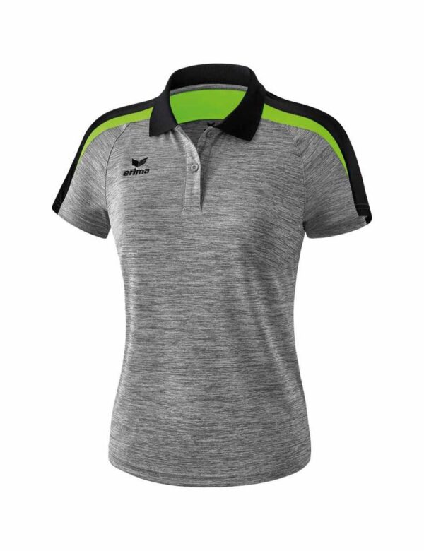 Erima Liga 2.0 Poloshirt grau melange/schwarz/green gecko 1111837...