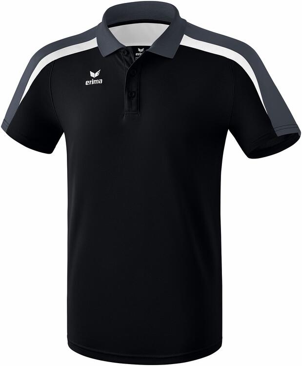 erima liga 20 poloshirt schwarz weiss dunkelgrau 1111824 kinder gr 140