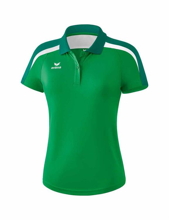 erima liga 20 poloshirt smaragd evergreen weiss 1111833 damen gr 34