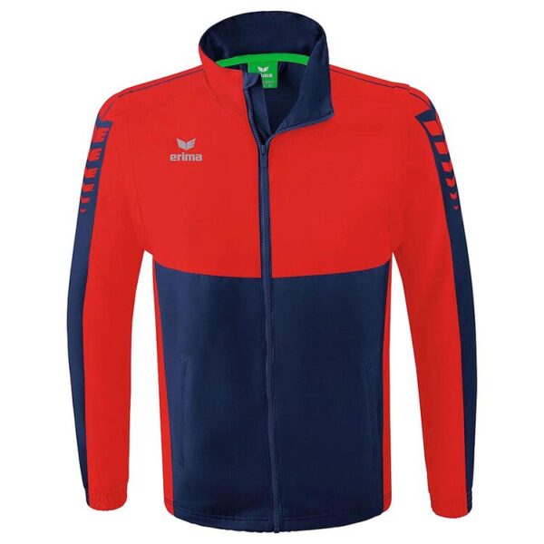 Erima Six Wings Jacke mit abnehmbaren ?rmeln 1062201 new navy/rot 4XL