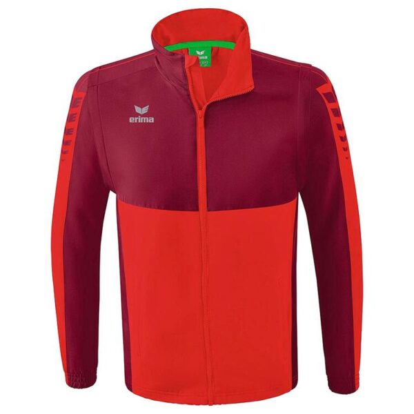 Erima Six Wings Jacke mit abnehmbaren ?rmeln 1062201 rot/bordeaux 4XL