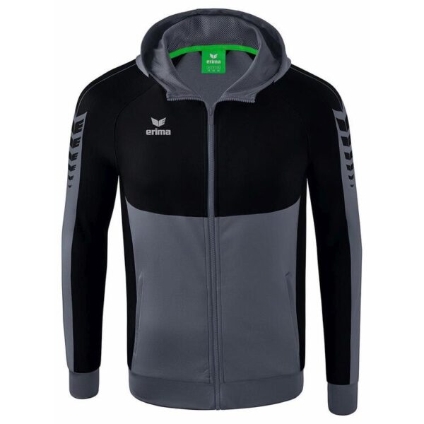 Erima Six Wings Trainingsjacke mit Kapuze 1032207 slate...