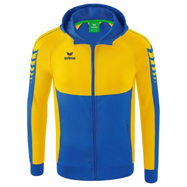 Erima Six Wings Trainingsjacke mit Kapuze 1032210 new royal/gelb -...