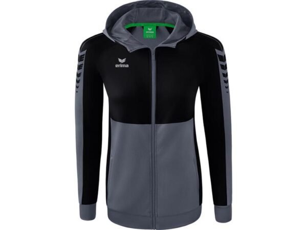 Erima Six Wings Trainingsjacke mit Kapuze 1032218 slate...