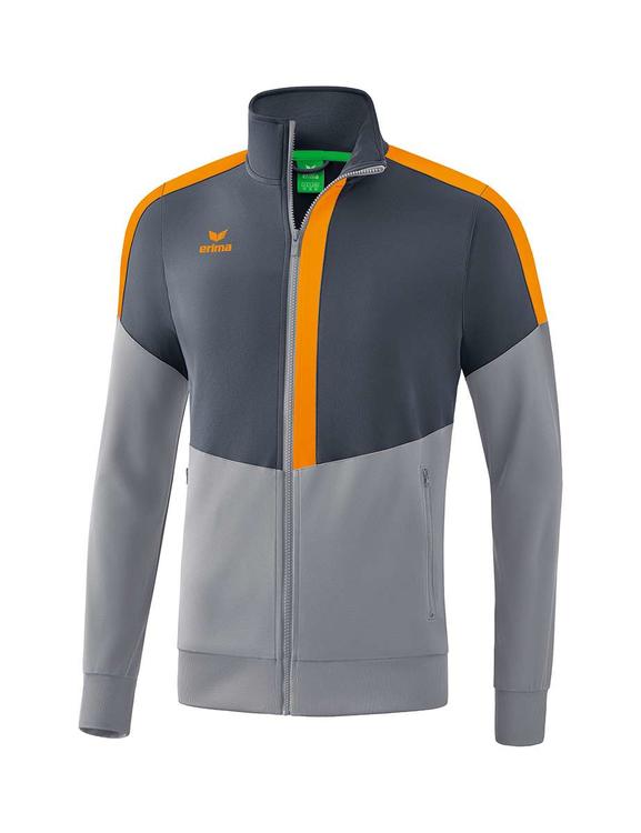 erima squad worker jacke slate grey monument grey new orange erwachsene 1032026 gr l