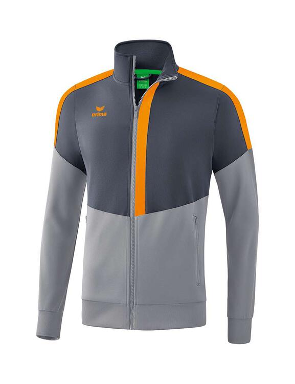 erima squad worker jacke slate grey monument grey new orange erwachsene 1032026 gr m