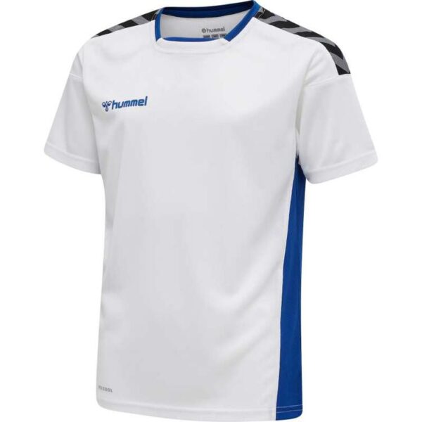 Hummel AUTHENTIC Kinder POLY JERSEY S/S WHITE/TRUE BLUE 204920-9368...