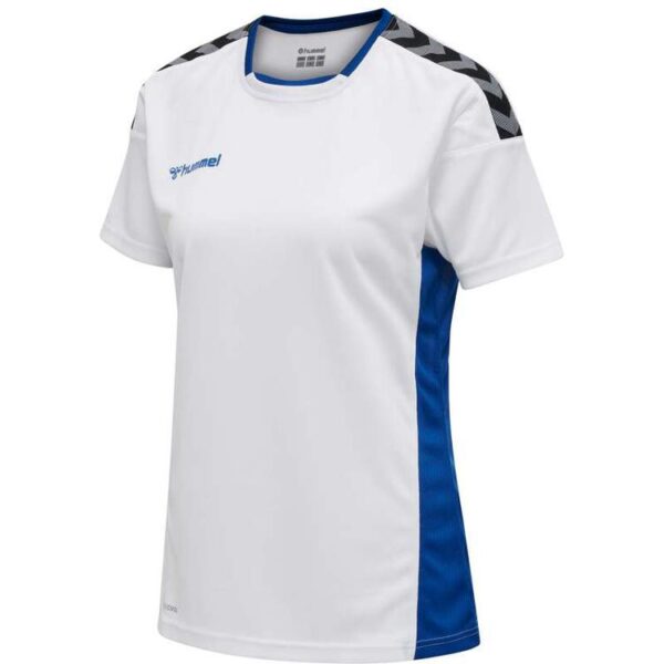 Hummel AUTHENTIC POLY JERSEY Damen S/S WHITE/TRUE BLUE 204921-9368...