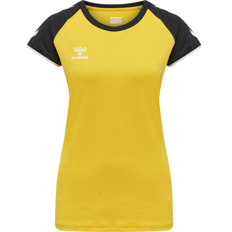 hummel core volleyball stretch trikot damen 213924 blazing yellow l