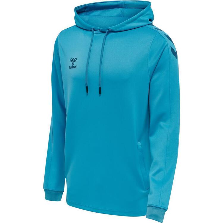 hummel core xk poly hoody herren 211482 8729 blue danube gr