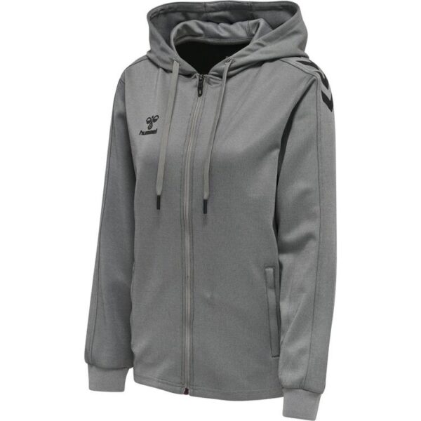 hummel Core XK Poly Zip Hoody Damen 212650-2006 GREY MELANGE - Gr. 2XL