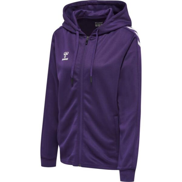 hummel Core XK Poly Zip Hoody Damen 212650-3332 ACAI/WHITE - Gr. L